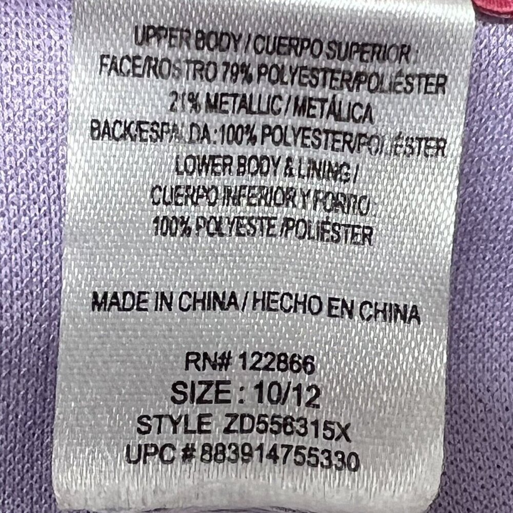 Zunie Girl’s Dress Size 10/12 Pink Ombre Sparkle Glitter Sleeveless Tiered M L - Picture 9 of 10